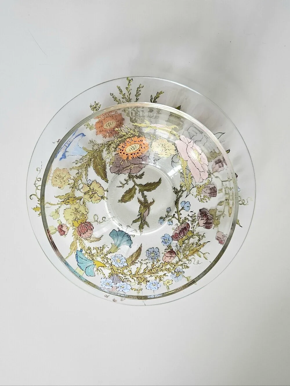 Vintage Dorothy C. Thorpe California Wildflowers Saucer Plate And Bowl Set